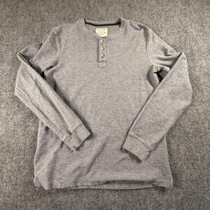Fat Face Men's Grey Henley Sweater Size Small‎
